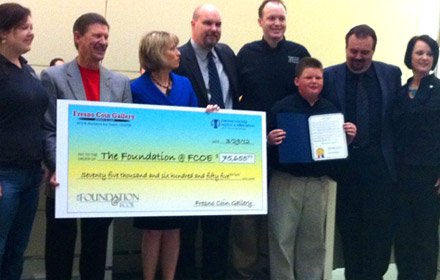 Golden Opportunity Event donation presentation