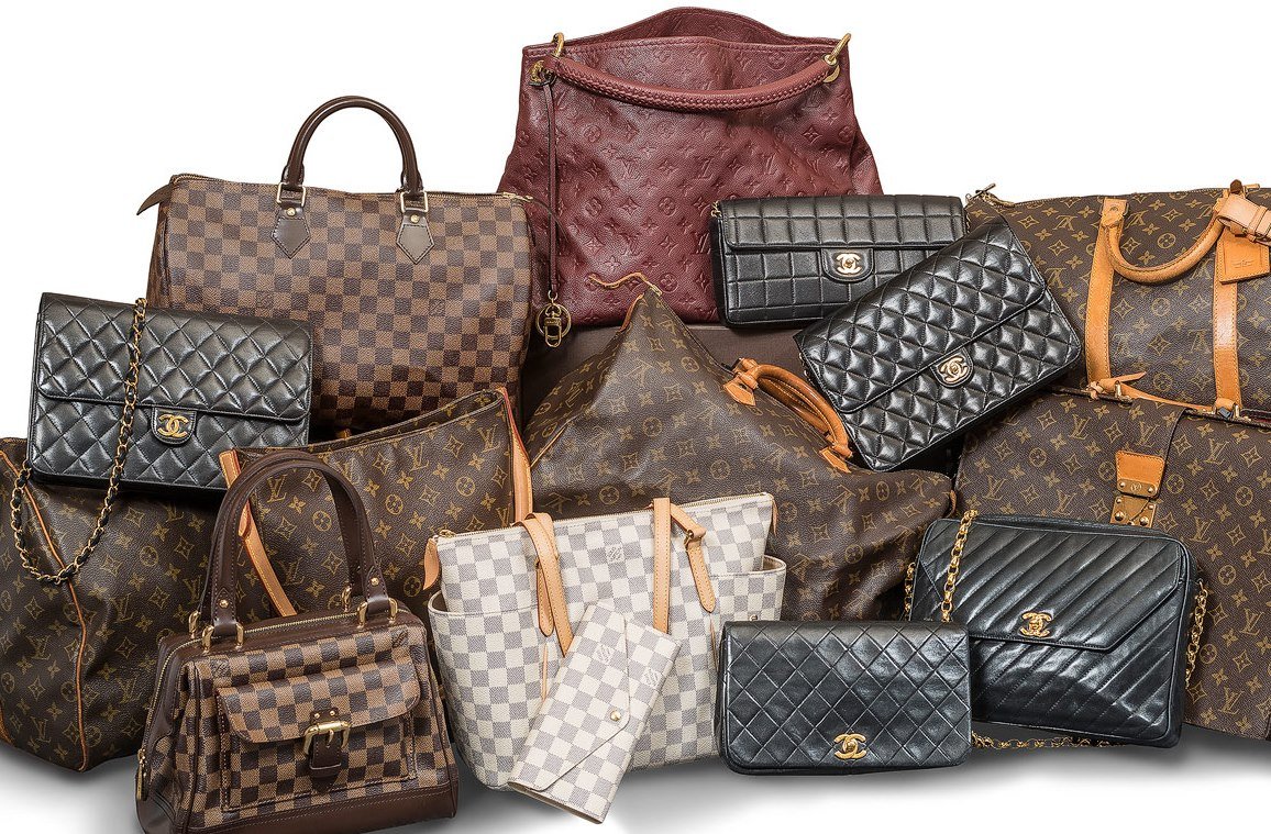 Authentic Louis Vuitton and Chanel handbags